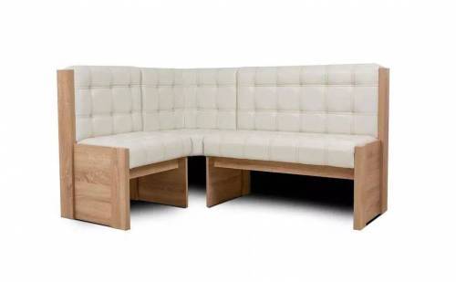 Угловая скамья Квадро дуб сонома/милк