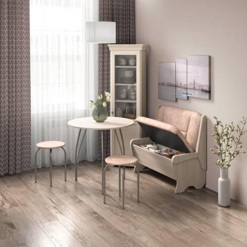 Скамья Лотос 950 / Ясень светлый / Велюр Латте