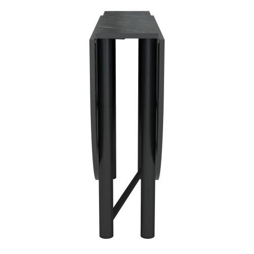 Стол 42.41 "Октава" (раскладной) (мрамор черный / металл черный)