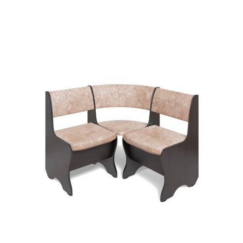 Кухонный набор Тюльпан-мини / венге / велюр Латте