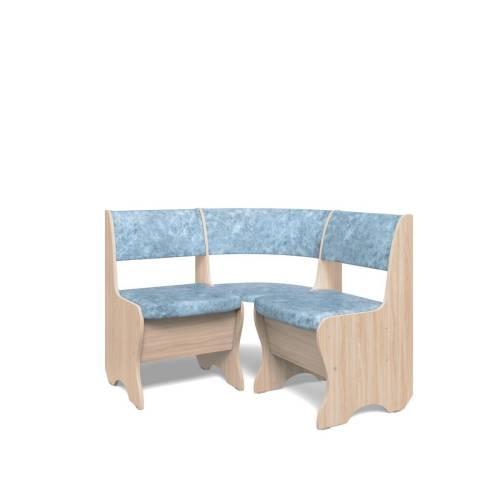 Кухонный набор Тюльпан-мини / ясень светлый / велюр Лагуна