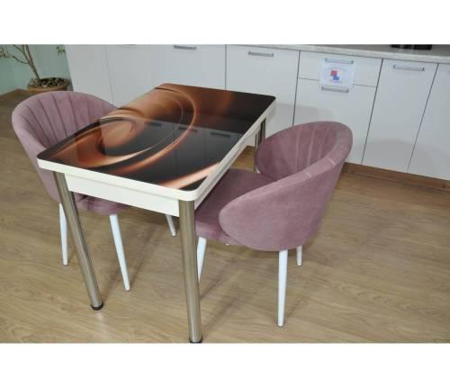 Обеденная группа Симпл фотопечать Шоколад №15