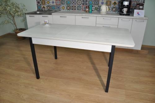 Стол обеденный Сканд-2 Бетон белый