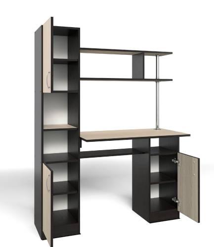 Стол компьютерный СК-7 венге/ясень шимо светлый