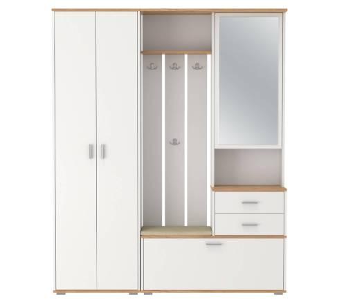 Прихожая модульная Антре 1 Белый / Дуб золотой