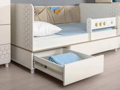 Эйп кровать 11.40 Белый/Дуб белый