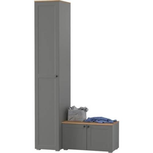 Прихожая Остин №29 Графит/дуб золотой