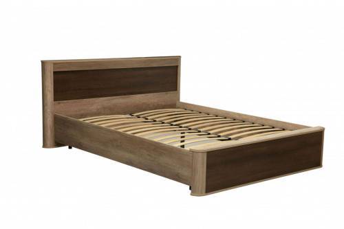 Кровать двуспальная Фантазия 34.25-02, дуб каньон/дуб кальяри