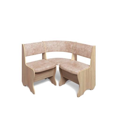 Кухонный набор Тюльпан-мини / дуб сонома / велюр Латте