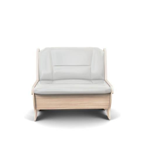 Скамья Лотос 950 ясень светлый/милк