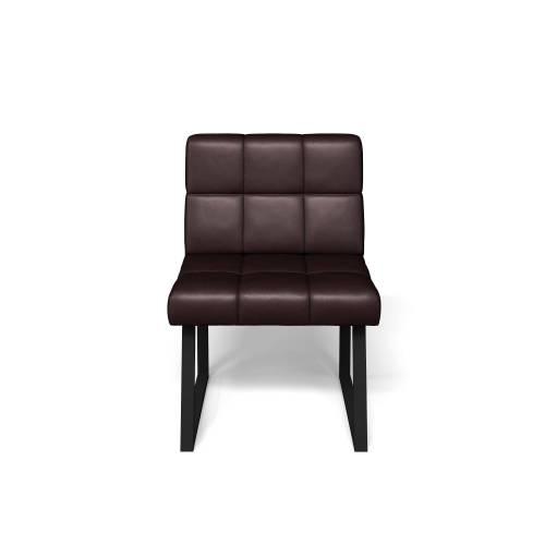 Кухонный диван Реал РМД 660 / Экокожа Умбер / Черный муар