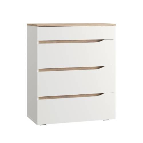 Спальня Муссон 2 Белый/Дуб Эндгрейн