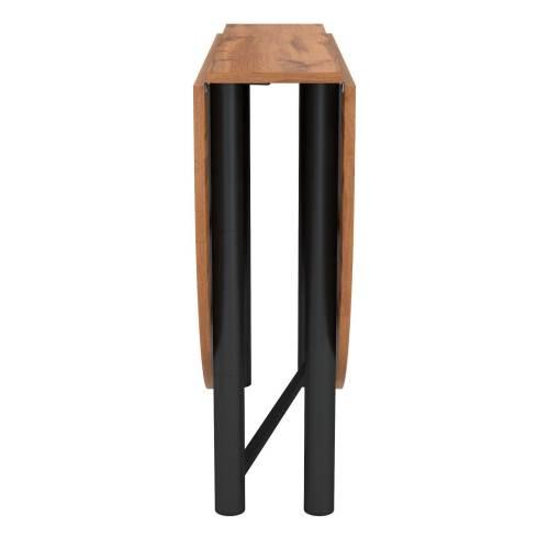 Стол 42.41 "Октава" (раскладной) (дуб вотан / металл черный)