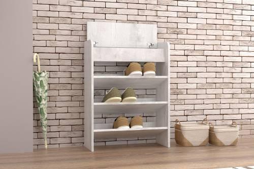 Обувница открытая 600 - Бетон Светлый