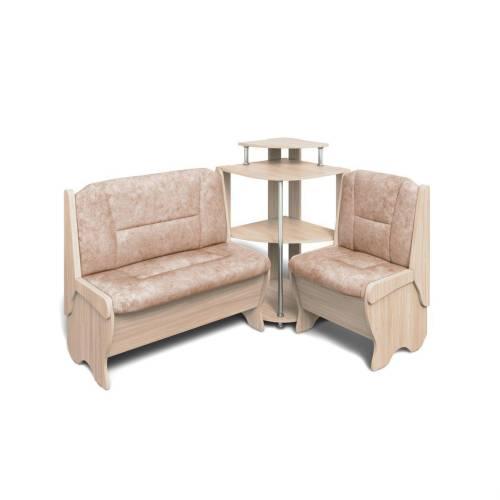 Кухонный набор Лотос / Ясень светлый / Велюр Латте