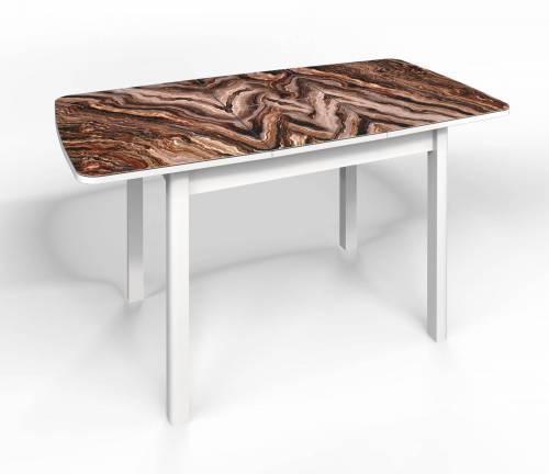 Стол СМ-8 Флорида опора массив прямая белый