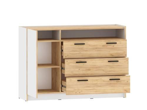 НМ 011.59 Тумба Оттавия Белый/Дуб золотой