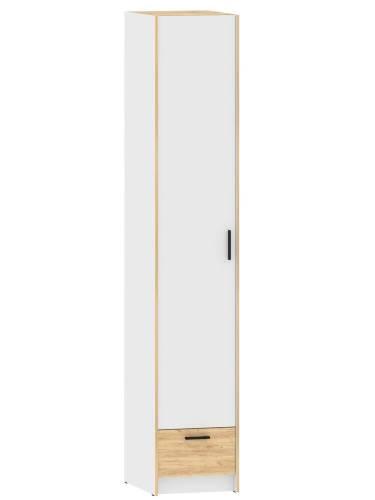 НМ 011.20 Шкаф для одежды Оттавия Белый/Дуб золотой