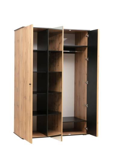 Шкаф для одежды Либерти 51.14 (опора h20) Дуб вотан/Черный