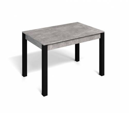 Стол Милан-1 Бител бетон ателье/черный