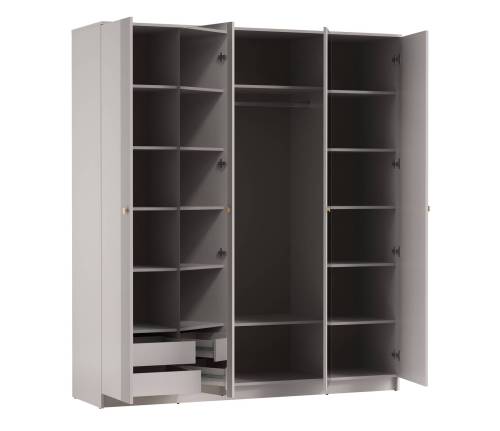 Шкаф для одежды 94.05 "Модена" (4-х дв.) с зеркалом, Кашемир