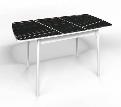 Стол СМ-3 Флорида опора массив изогнутая белый