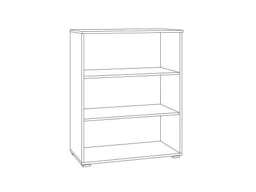 Остин Шкаф-витрина 16.394.01 графит/дуб золотой