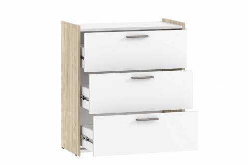 Комод НМ 013.19 Симпл Дуб сонома/белый