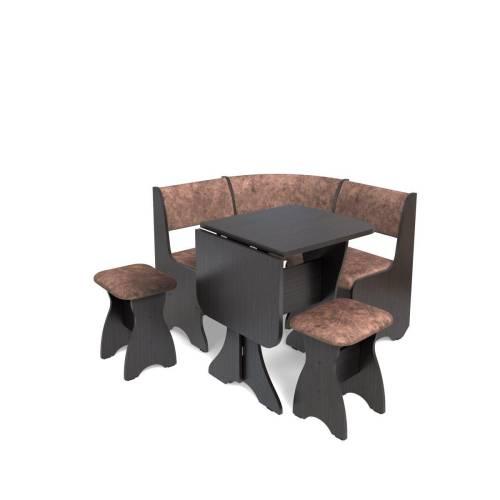 Кухонный набор Тюльпан-мини / венге / велюр Коньяк