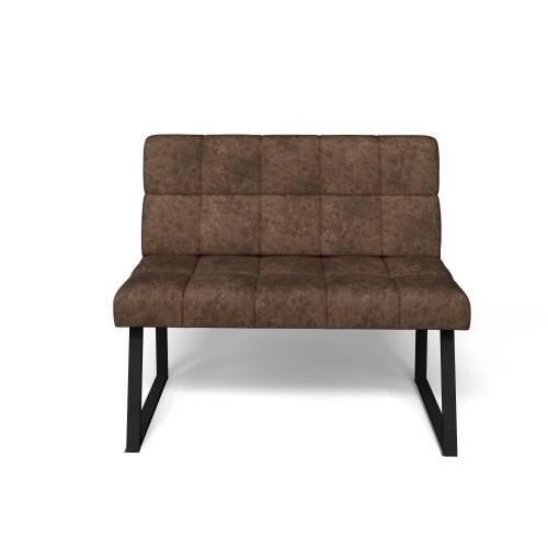 Кухонный диван Реал РМД 1100 / Велюр Коньяк / Черный муар