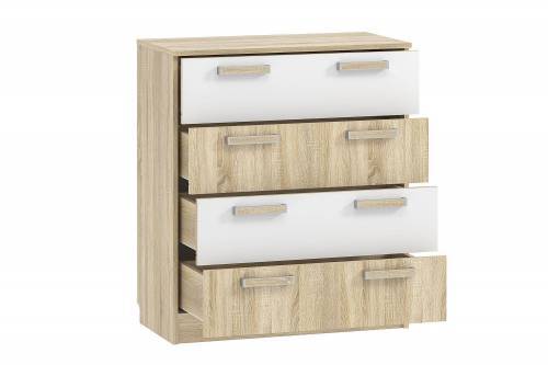 НМ 013.71-01 комод Фанк дуб сонома/белый