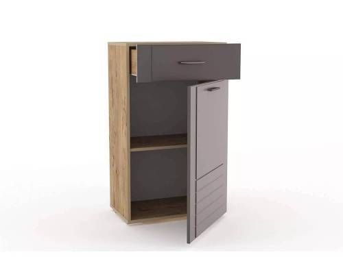 НМ 040.65 ПР Тумба для обуви Ливорно/дуб бунратти / софт графит