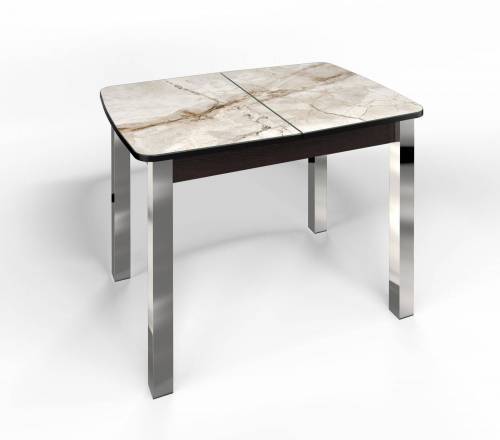 Стол СМ-4 Флорида ноги окрас квадратный венге/хром