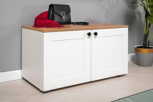 Прихожая Остин 2 Белый шагрень/Дуб Вотан