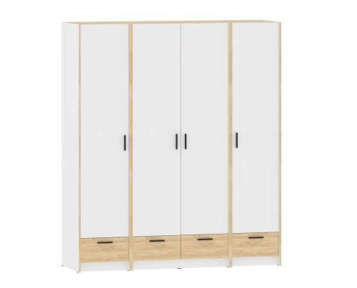 Спальня Оттавия 5 / Белый / Дуб Крафт Золотой