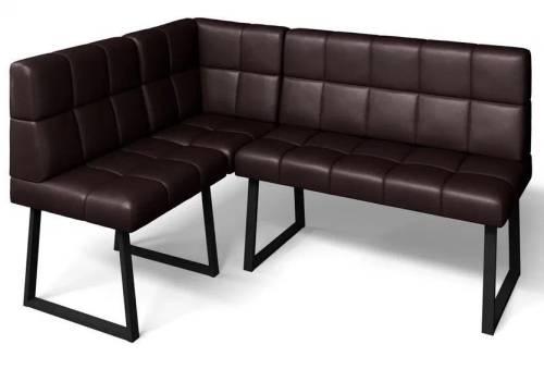 Кухонный набор Реал / Экокожа Умбер / Черный муар