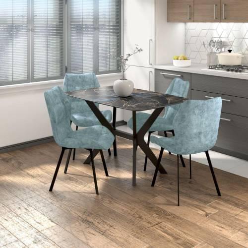 Столовая группа Неаполь-Рим / СМ-5 / Велюр Лагуна