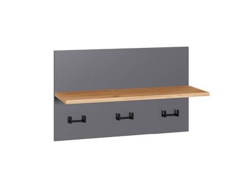 Октава Вешалка 15.14.01 Серый графит/Дуб Вотан