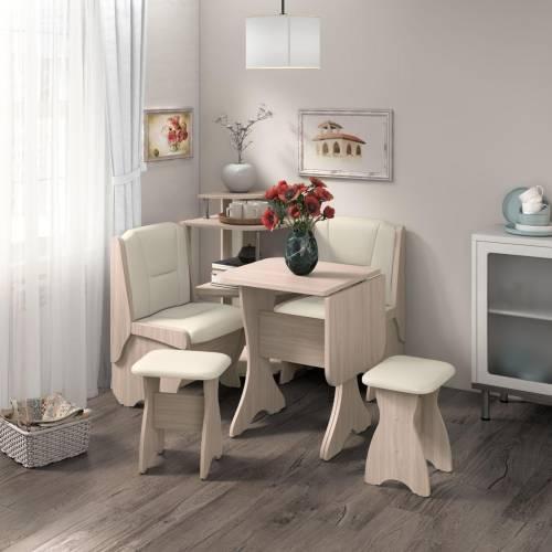 Скамья Лотос 550 ясень светлый/крем