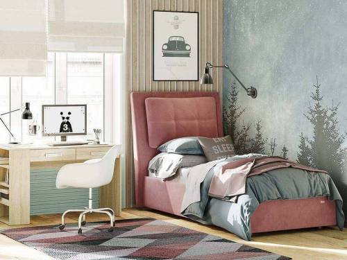 Кровать Эстер 900 модель 311 Ультра коралл