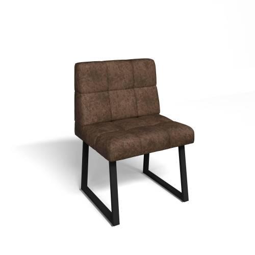 Кухонный диван Реал РМД 660 / Велюр Коньяк / Черный муар