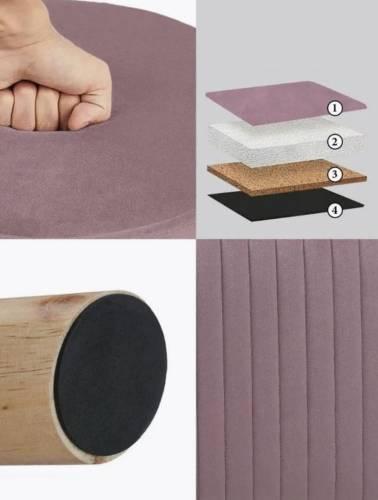 А9 Банкетка стеганная (на ножках), №15 Пудра