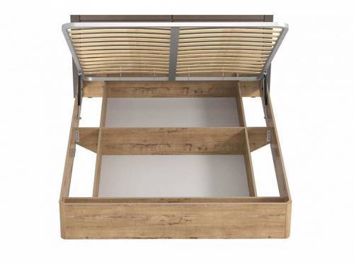 НМ 040.52-01 Кровать Ливорно /дуб бунратти / софт графит