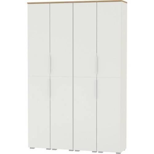 Прихожая Октава 16 Белый шагрень/Дуб золотой