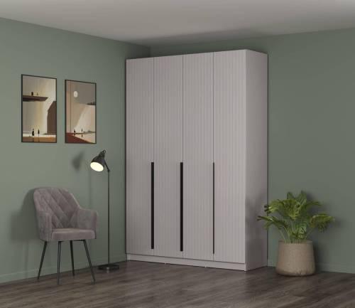 Шкаф для одежды 67.09 "Брандо" (4-х дв.) МДФ Кашемир