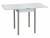 Стол обеденный ЭКО 60*60 / Бетон пайн белый /Опора № 2-круглая серебристый металлик
