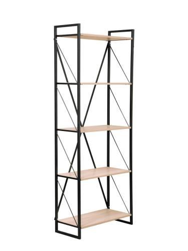 Скарлетт Стеллаж 710 Дуб сонома/Черный