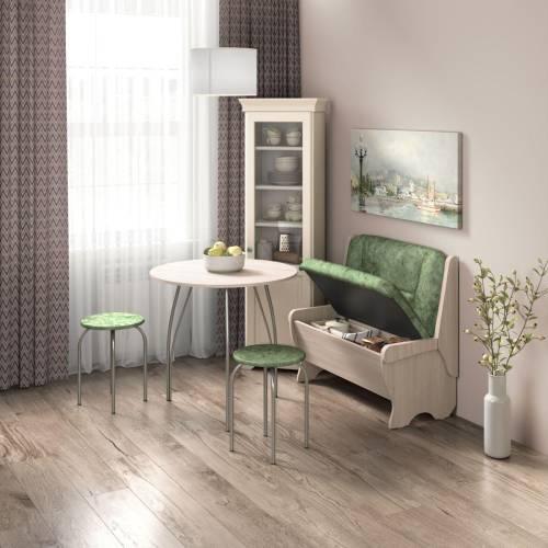 Скамья Лотос 950 / Ясень светлый / Велюр Мохито