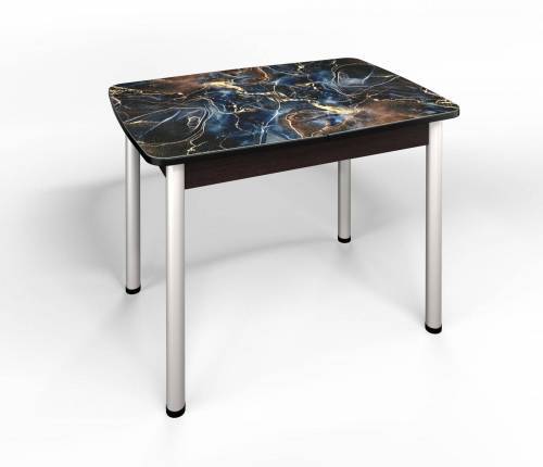 Стол СМ-5 Флорида ноги окрас круглый венге/серебро