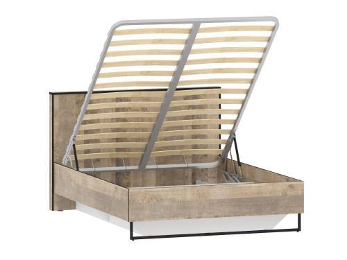 НМ 011.55 Фолк Кровать Дуб Гранж Песочный/Белый